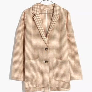 Linen Dorset Blazer Gingham Check